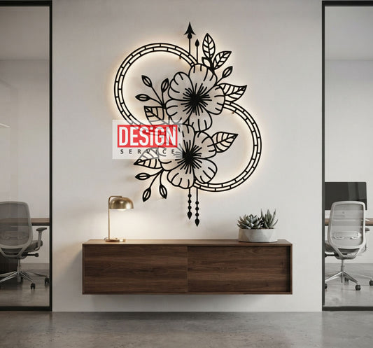 Flower Laser Cutting Design