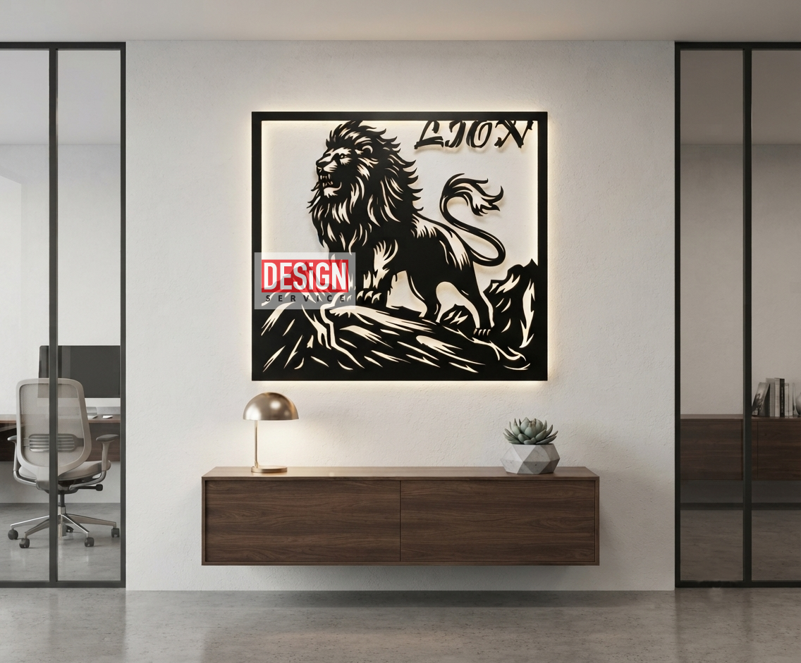 Lion Laser Cutting Design