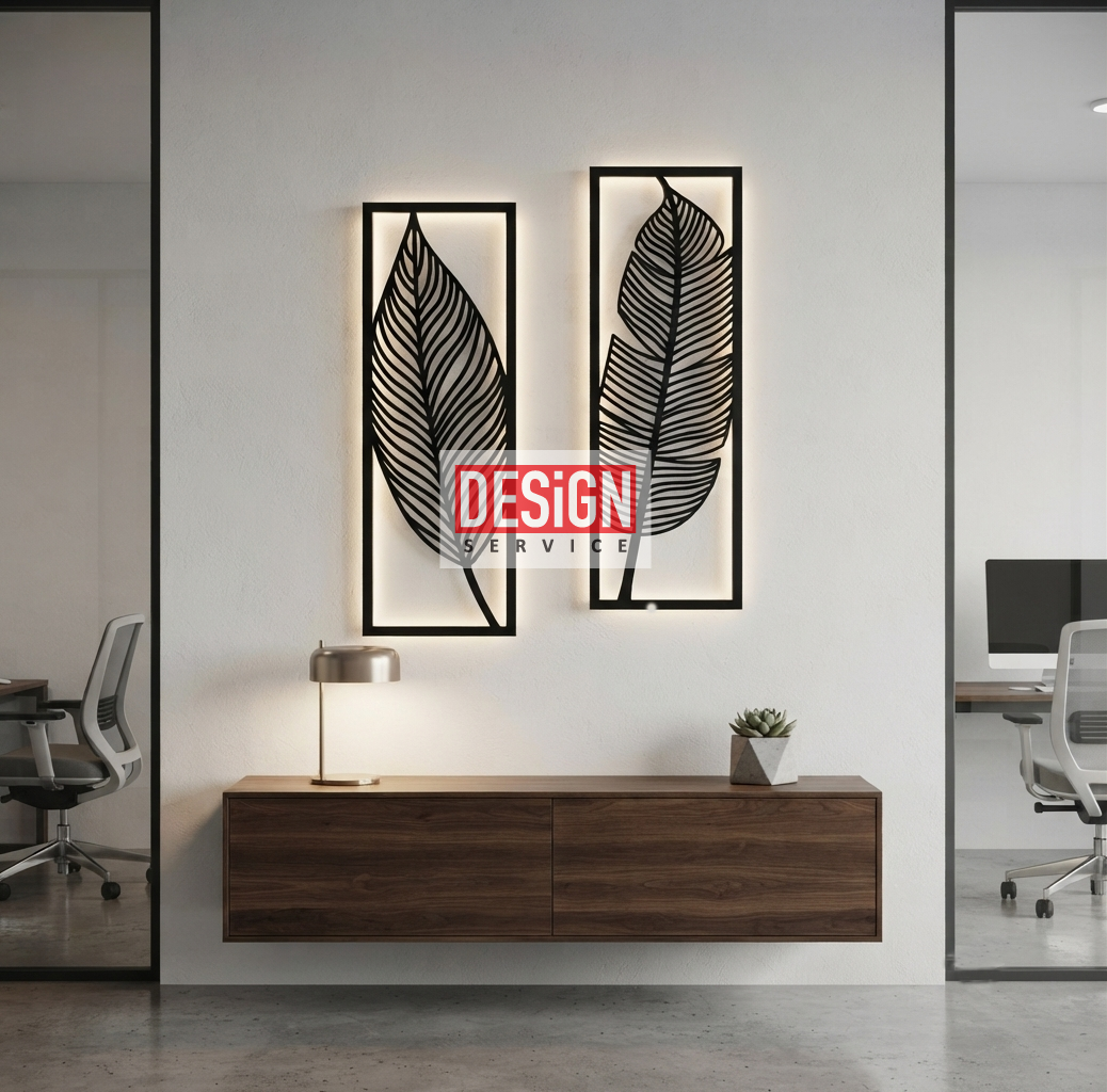 Tropical Leaf Laser Cutting Design