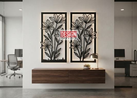 Flower Laser Cutting Design