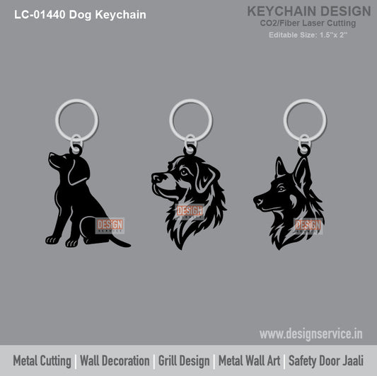 Dog Keychain Laser Cutting Design