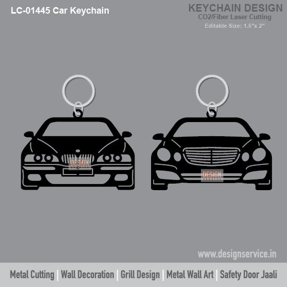 Car Keychain Laser Cutting Design