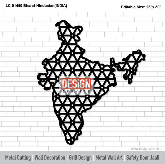 Bharat-Hindustan (INDIA) Laser Cutting Design