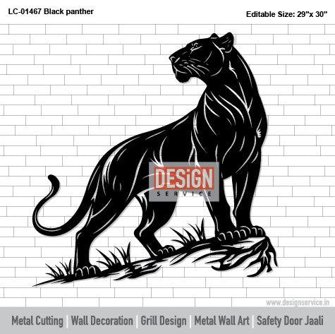 Laser Cutting Design Black panther