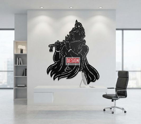 Laser Cutting Design Shri Krishna