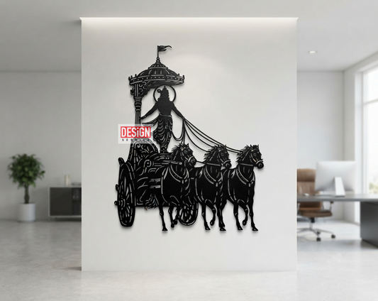 Laser Cutting Design Shri Krishna (Geeta Gyan)