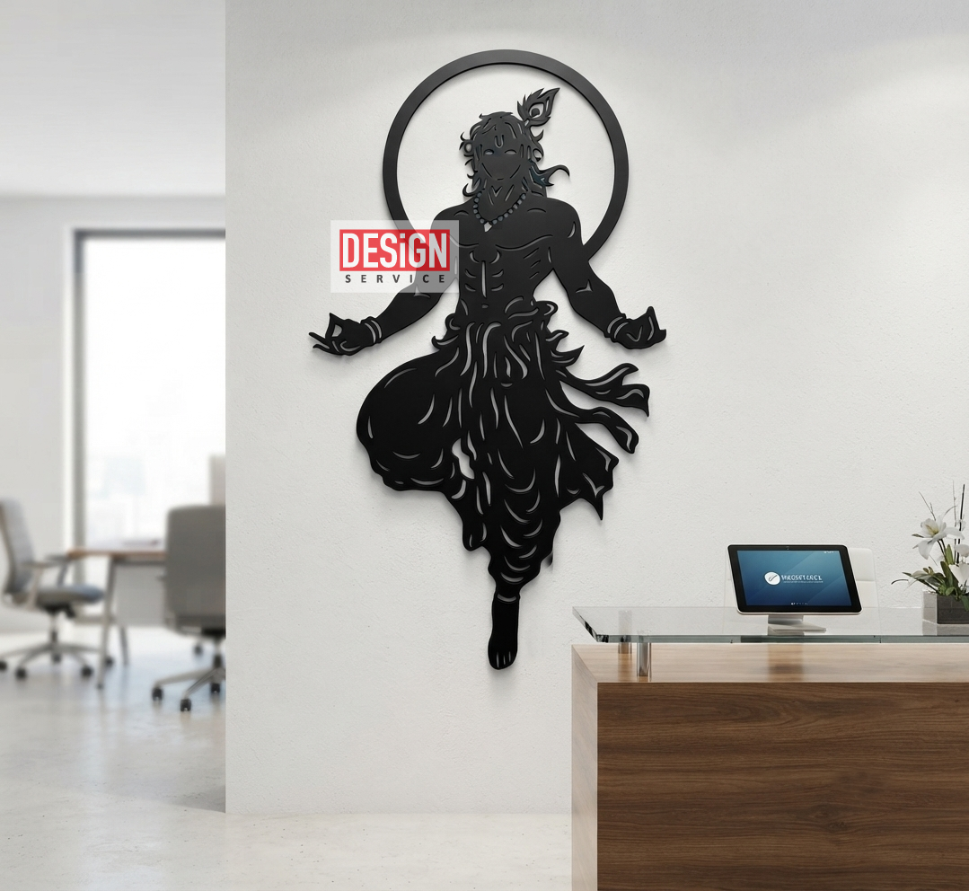 Laser Cutting Design Shri Krishna