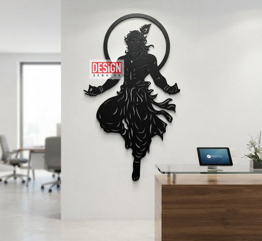 Laser Cutting Design Shri Krishna