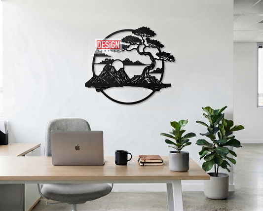 Chinese Zen Wall art Laser Cutting Design