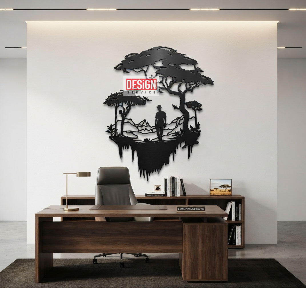 Digital Silhouette Art Laser Cutting Design