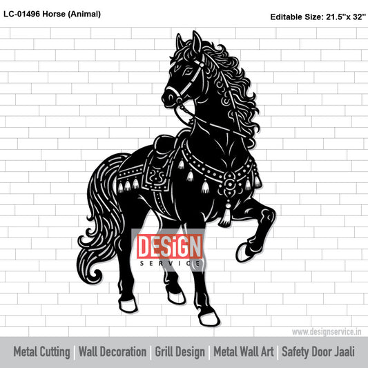 Horse (Animal) Laser Cutting Design