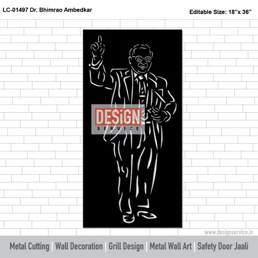 Dr. Bhimrao Ambedkar Laser Cutting Design