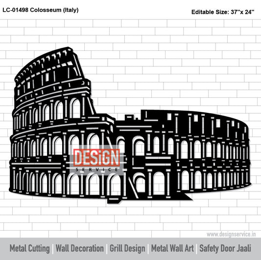 Colosseum (Italy) Laser Cutting Design