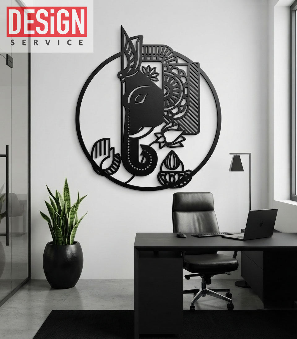 Shri Ganesha Laser Cutting Design