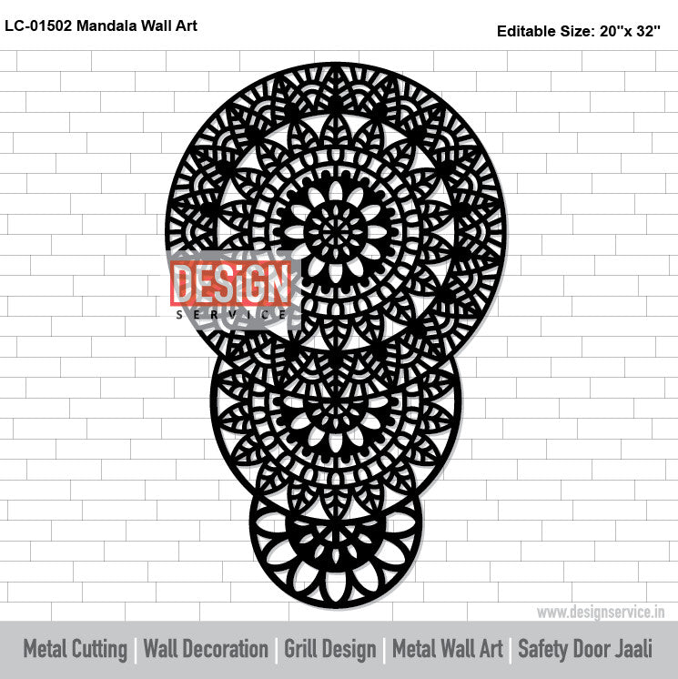 Mandala Wall Art Laser Cutting Design
