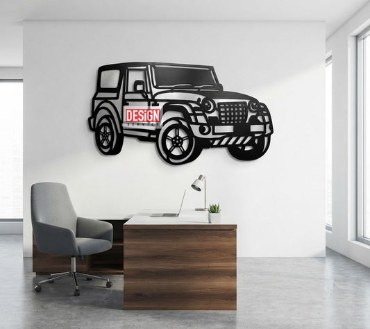 Mahindra Thar Car Laser Cutting Design