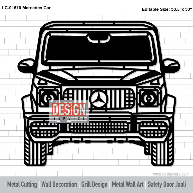 Mercedes Car Laser Cutting Design