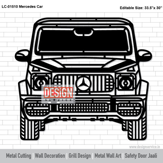 Mercedes Car Laser Cutting Design