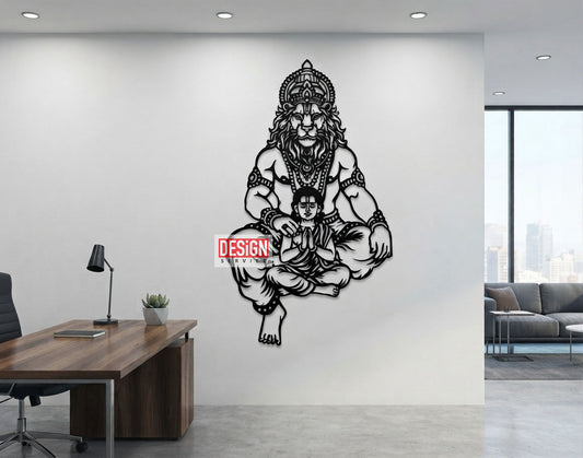 Lord Narasimha Laser Cutting Design