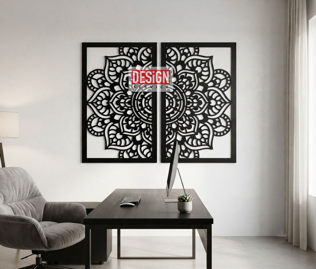 Mandala Art Frame Laser Cutting Design