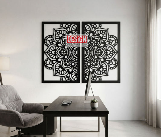 Mandala Art Frame Laser Cutting Design