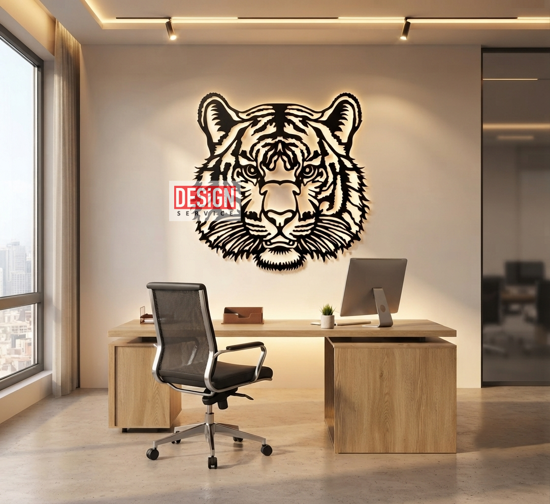 Tiger Laser Cutting Design