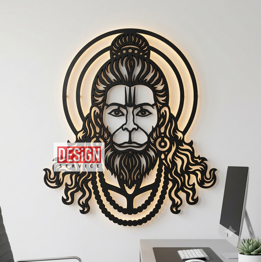 Hanuman Ji Laser Cutting Design