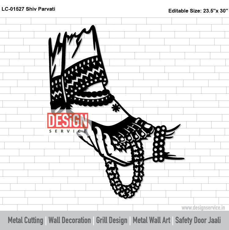 Shiv Parvati Laser Cutting Design