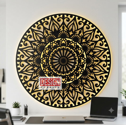 Mandala Wall Art Laser Cutting Design