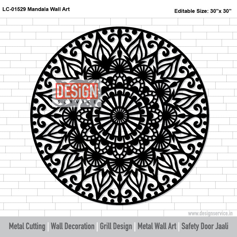 Mandala Wall Art Laser Cutting Design