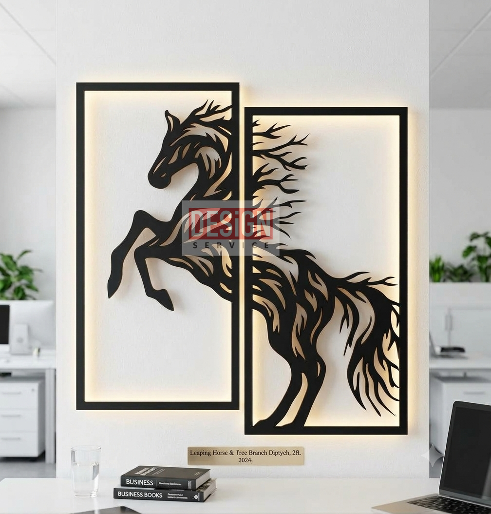 Laser Cutting Design Horse