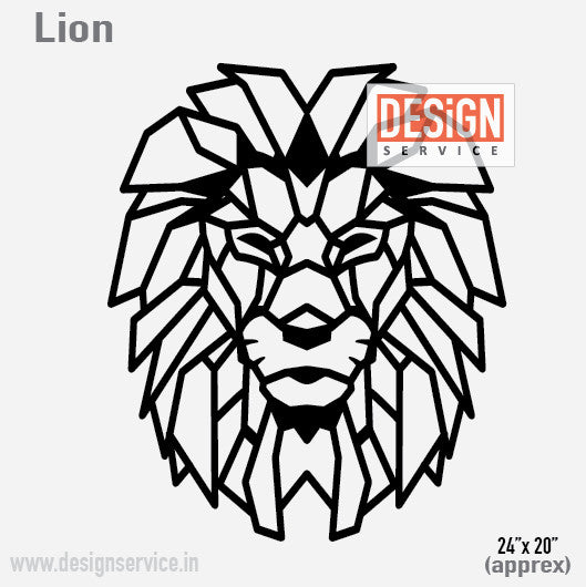 Laser Cutting Design Lion