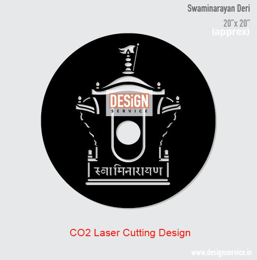 Swaminarayan Deri Laser Cutting Design