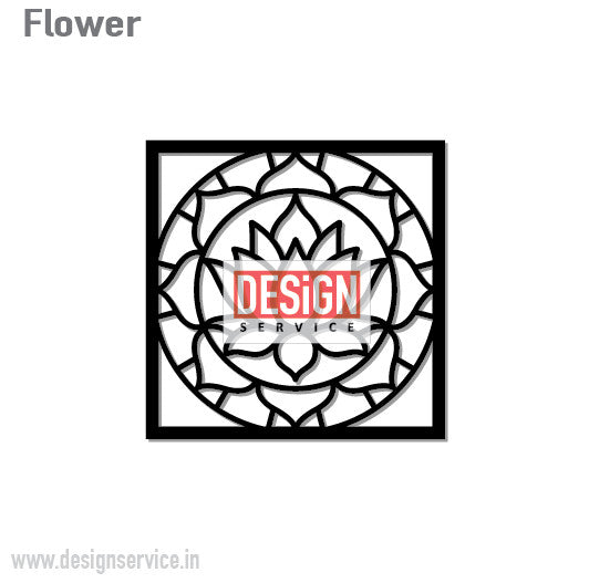 Lotus Flower Laser Cutting Design