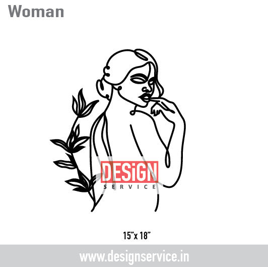 Woman Laser Cutting Design