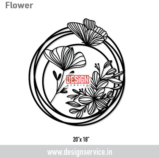 Flower Laser Cutting Design