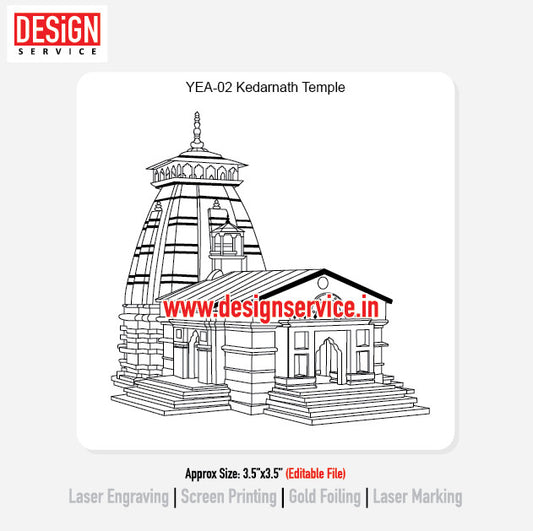 Engraving Designh Kedarnath Temple