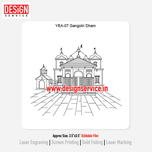 Engraving Designh Gangotri Dham