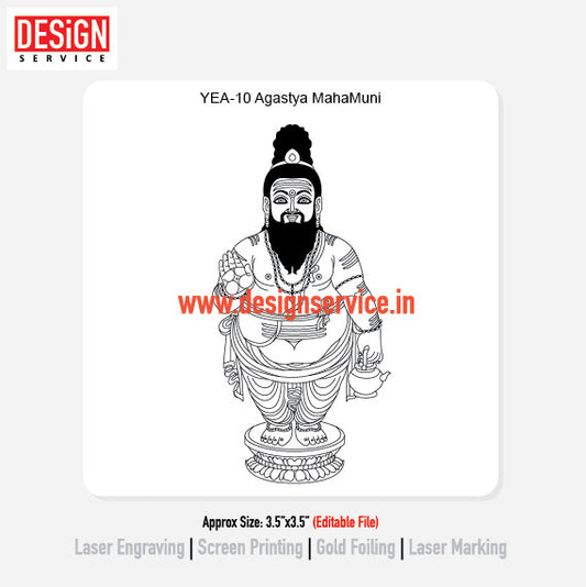 Engraving Designh Agastya MahaMuni