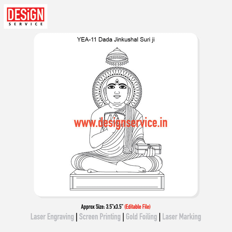 Engraving Designh Dada Jinkushal Suri ji