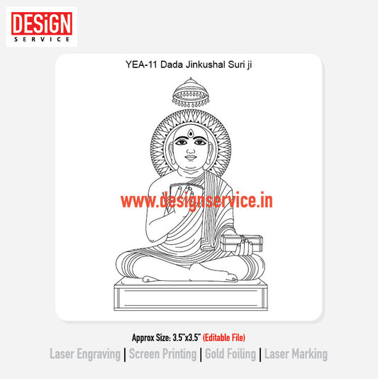 Engraving Designh Dada Jinkushal Suri ji