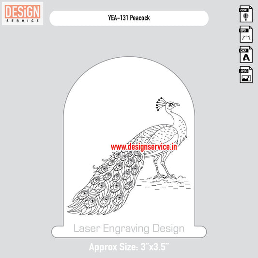 Peacock Engraving Design