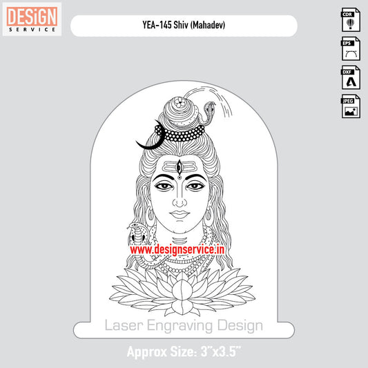 Shiv (Mahadev) Engraving Design