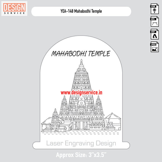 Mahabodhi Temple Engraving Design