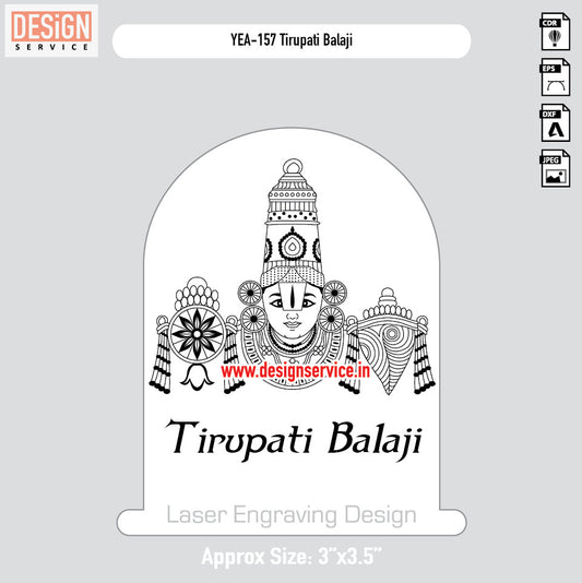 Tirupati Balaji Engraving Design
