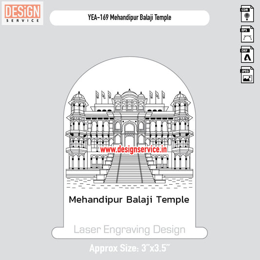 Mehandipur Balaji Temple Engraving Design