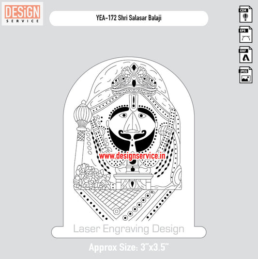 Shri Salasar Balaji Engraving Design