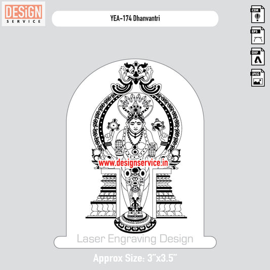 Dhanvantri Engraving Design