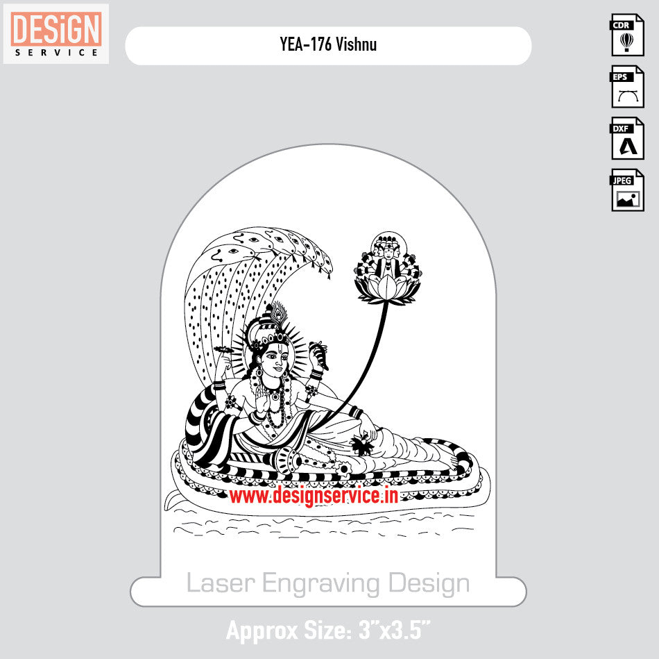 Vishnu Engraving Design