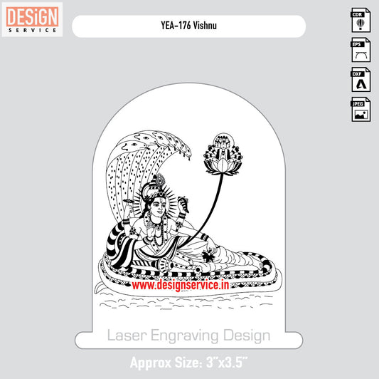 Vishnu Engraving Design